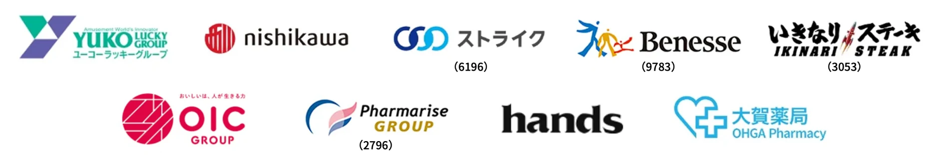 取引クライアント企業ロゴ
